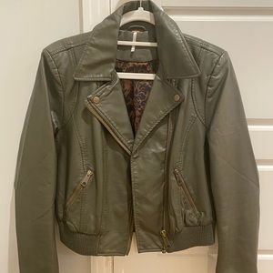Free People leather jacket